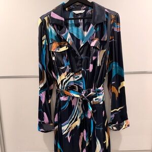 Nine West Vibrant Long Sleeve Dress